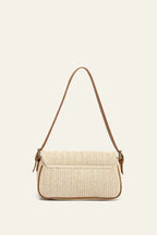Women's Straw Shoulder Bag Compact Elegant Everyday Bag