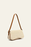 Women's Straw Shoulder Bag Compact Elegant Everyday Bag