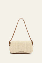 Women's Straw Shoulder Bag Compact Elegant Everyday Bag