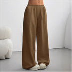 Women's Joggers Cotton Blend Wide Leg Comfort Fit