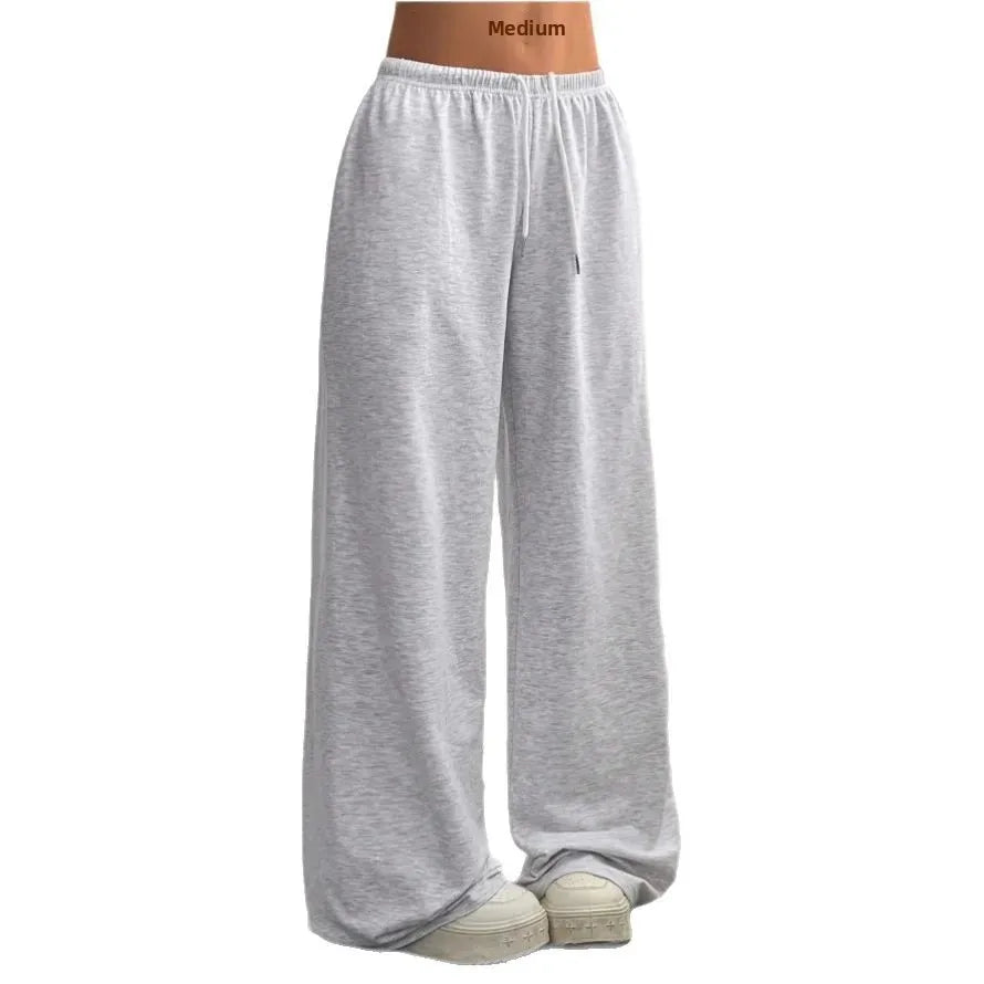 Women's Joggers Cotton Blend Wide Leg Comfort Fit