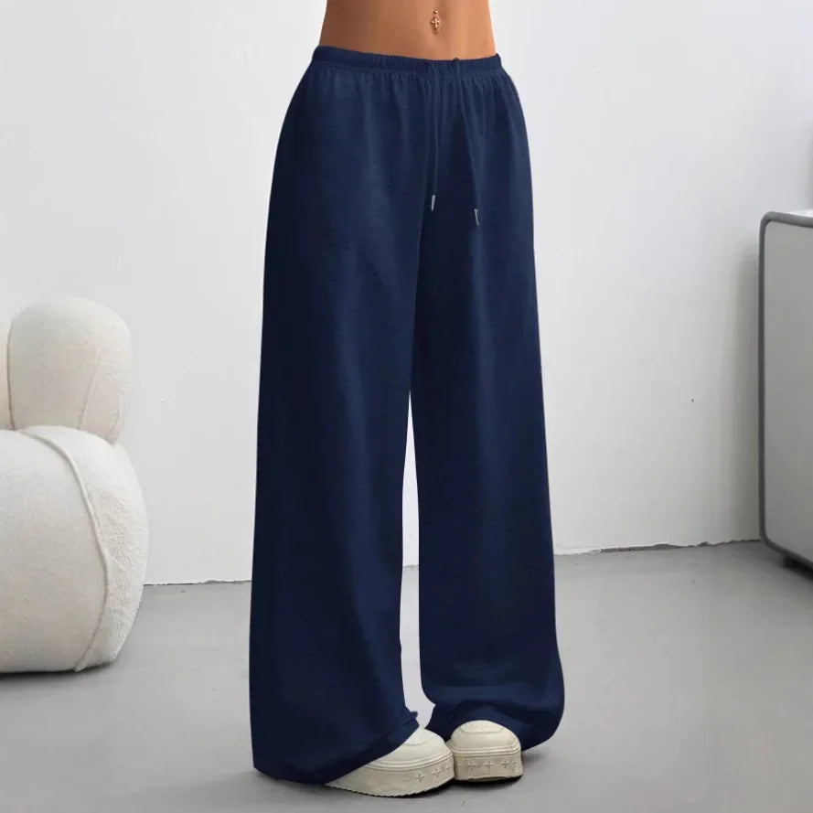 Women's Joggers Cotton Blend Wide Leg Comfort Fit