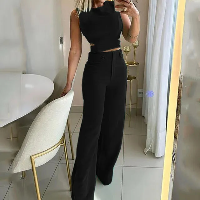 Women's 2 Piece Set Elegant Comfort Matching Outfit