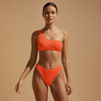 Women's One-Shoulder High-Waisted Bikini Set