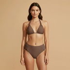 Women's High Waist Bikini Set Adjustable Straps Swimwear