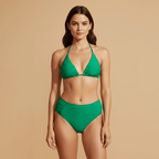 Women's High Waist Bikini Set Adjustable Straps Swimwear