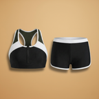 Women's Solid Colour Split Design Bikini Set Swimwear