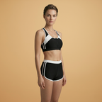 Women's Solid Colour Split Design Bikini Set Swimwear