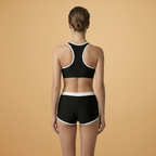 Women's Solid Colour Split Design Bikini Set Swimwear