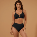 Women's High Waist Bikini Set Backless Split Straps Swimwear