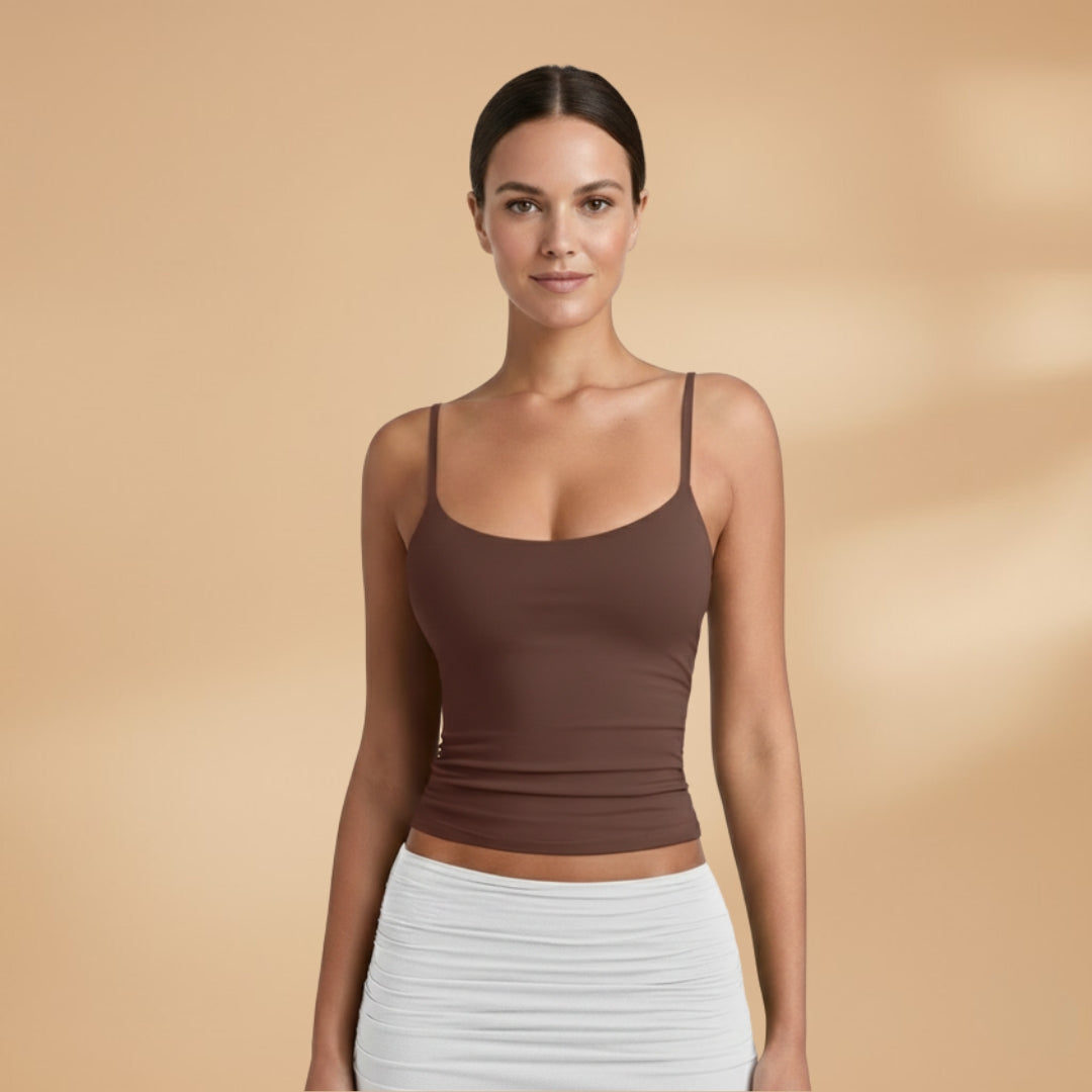 Women's Lightweight Sleeveless Tank Top with Thin Straps