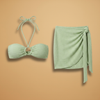 Women's Adjustable Three-Piece Swimsuit Set Bikini Cut