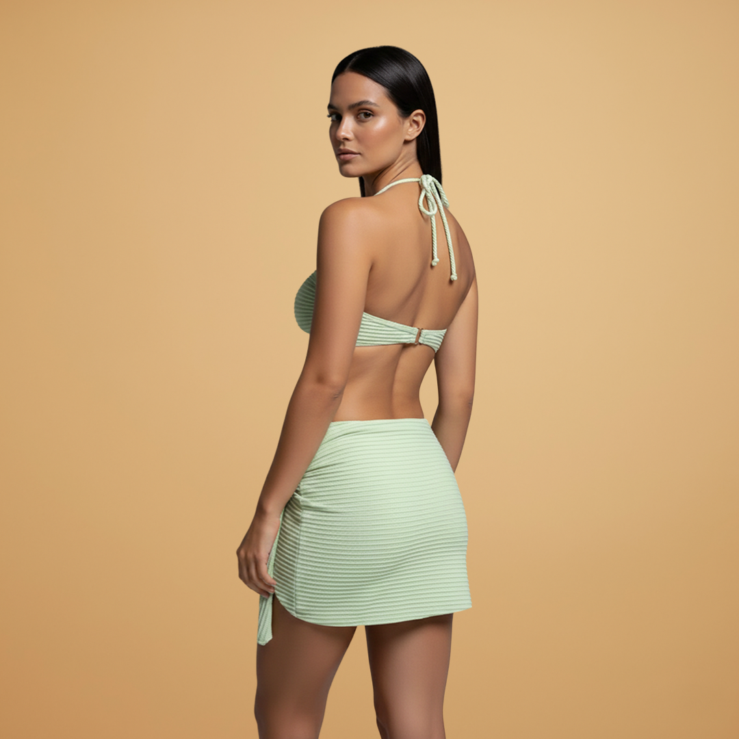 Women's Adjustable Three-Piece Swimsuit Set Bikini Cut