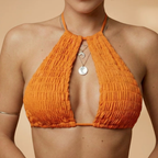 Women's Halter Bikini Set Adjustable Neck Ties Low-Cut Bottoms