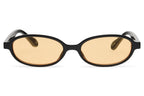 Unisex UV400 Thin Frame Party Sunglasses Oval Design