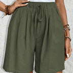 Women's Casual Shorts Lightweight Polyester Regular Fit
