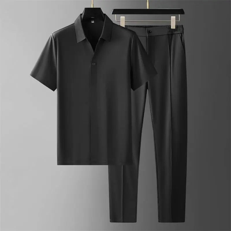 Men's 2 Piece Set Lightweight Casual Matching Outfit