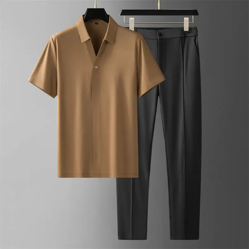 Men's 2 Piece Set Lightweight Casual Matching Outfit