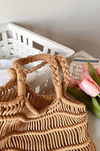 Women's Woven Tote Bag Spacious Everyday Shoulder Bag
