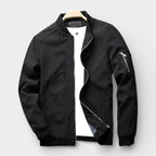 Men’s Classic Bomber Jacket Wind-Resistant Casual Outerwear