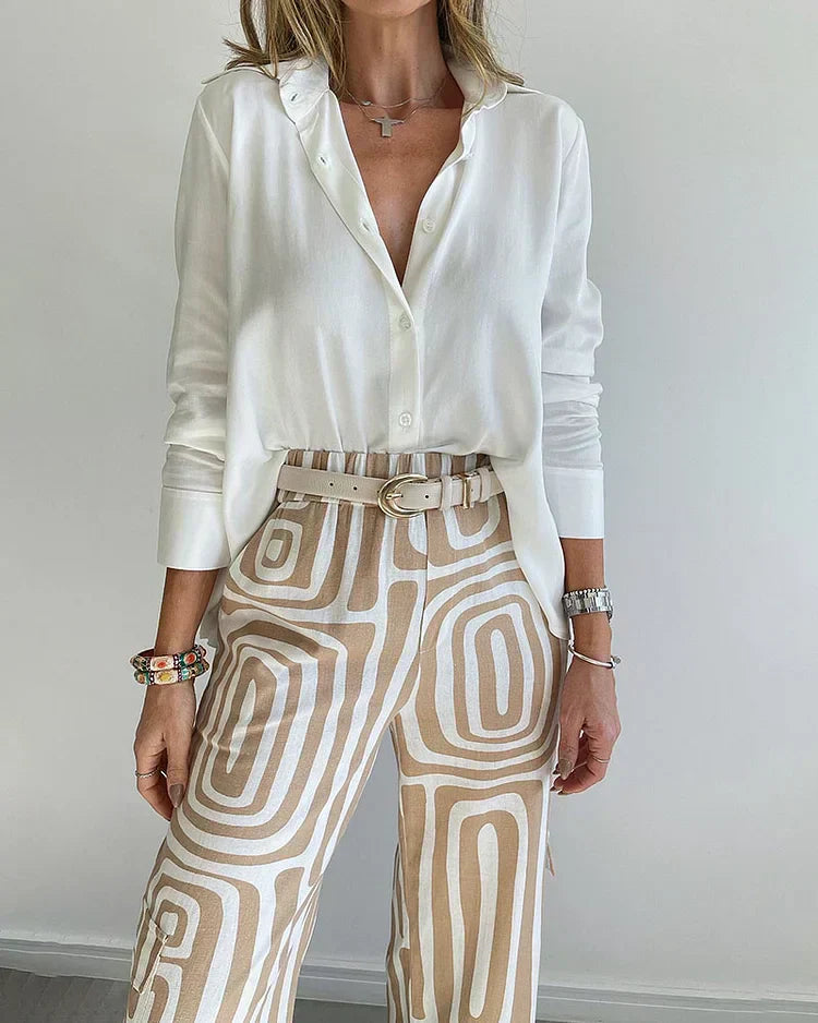 Women's 2 Piece Set Elegant Pants Matching Outfit