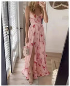 Women’s Sleeveless Floral Dress Elegant Comfortable Fit