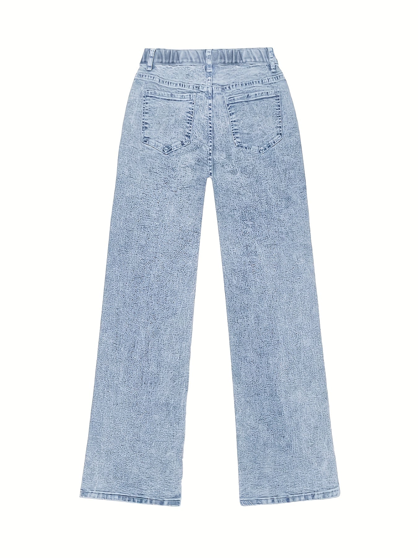 Women's High Waist Tummy Control Straight Leg Jeans