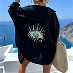 Women's Lightweight Bohemian Oversized Blouse Summer Top