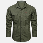 Men's Cargo Shirt Premium Cotton Utility Casual Fit