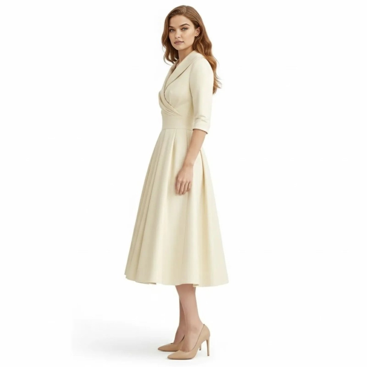 Women's Elegant Dress Timeless Occasion Midi Dress