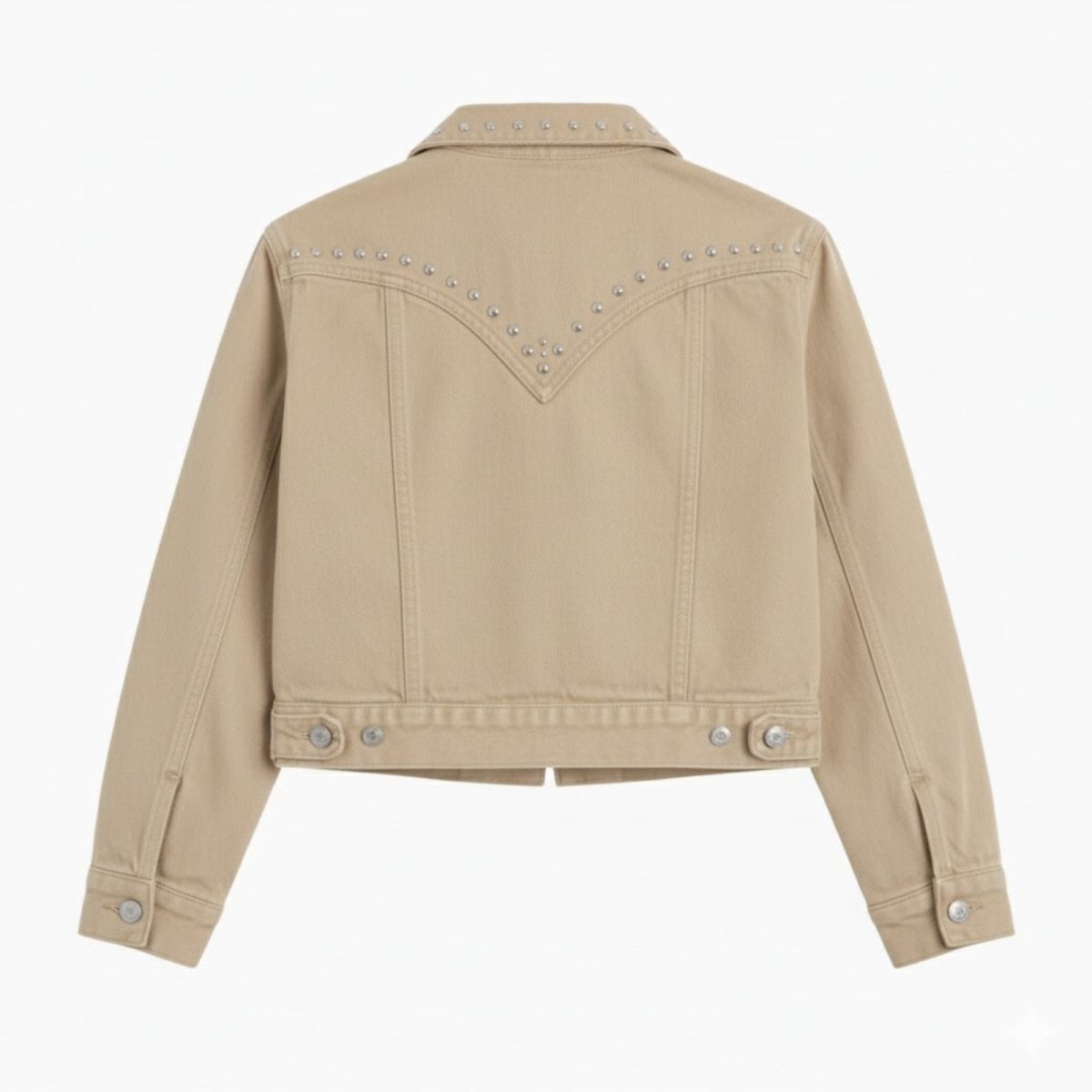 Women’s Studded Denim Jacket Western Classic Fit