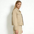 Women’s Studded Denim Jacket Western Classic Fit