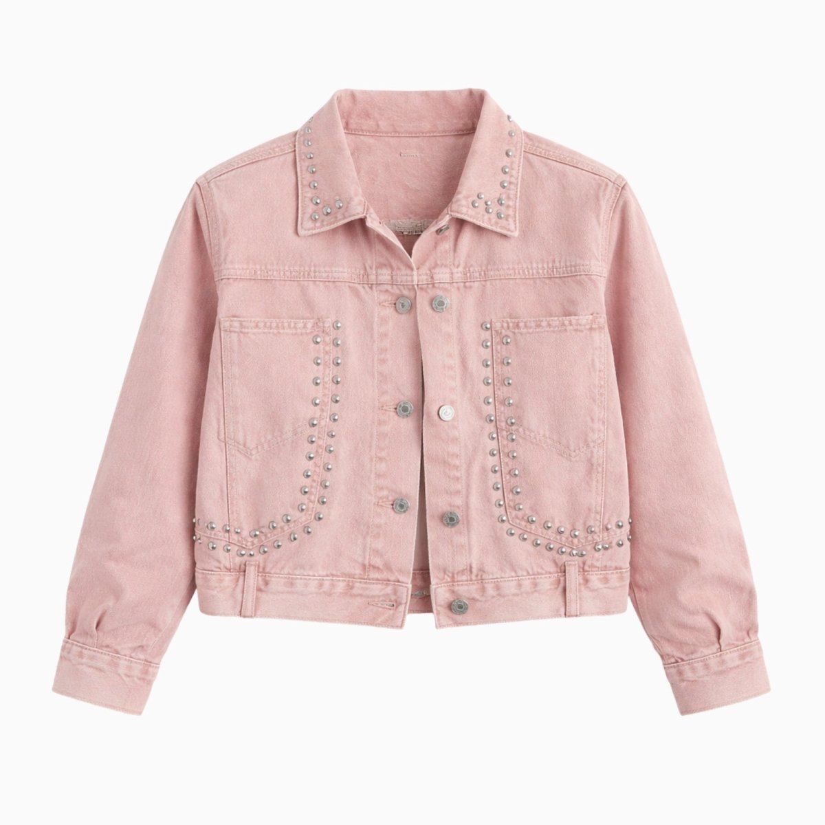 Women’s Studded Denim Jacket Western Classic Fit