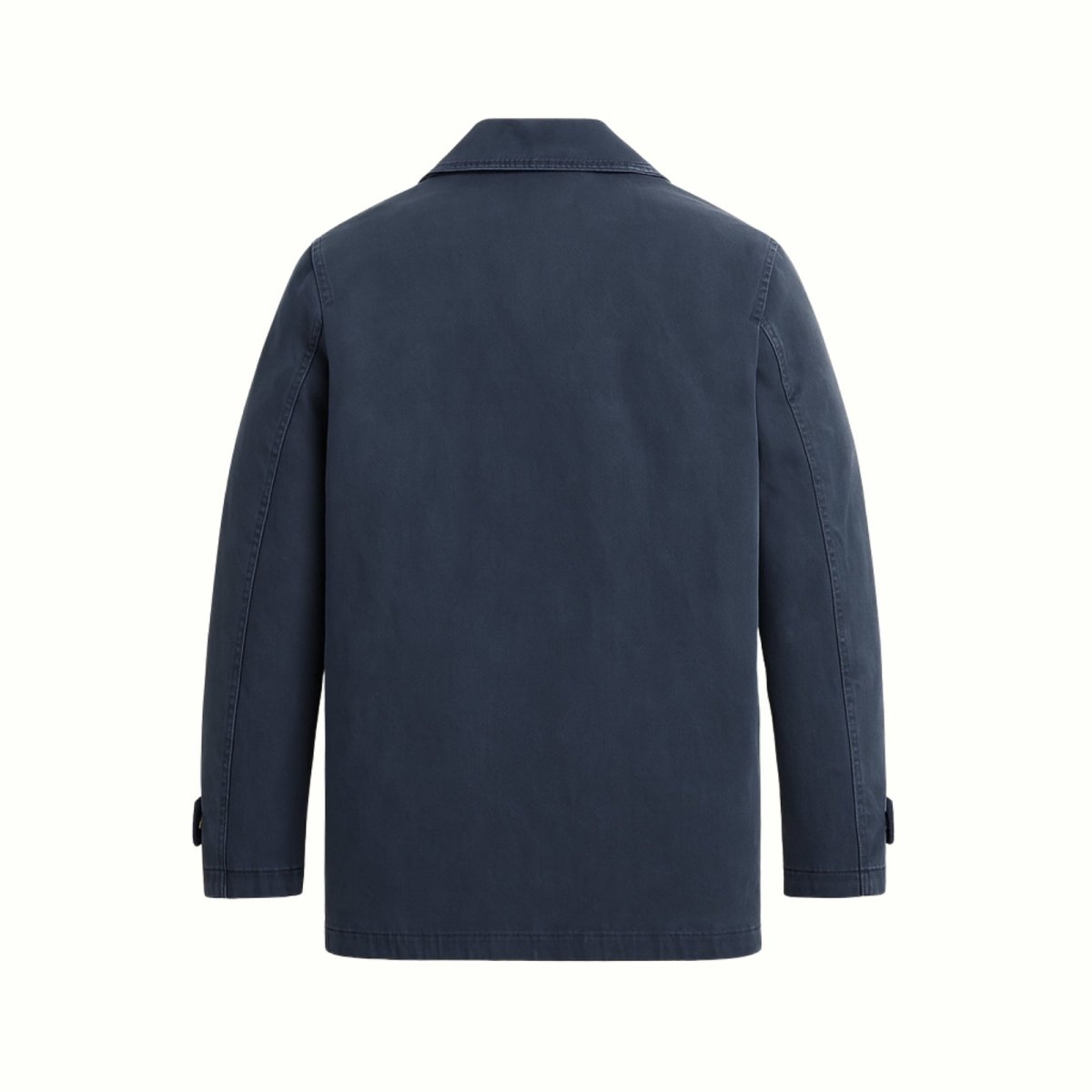 Men's Cotton Peacoat Double Breasted Classic Midweight Jacket