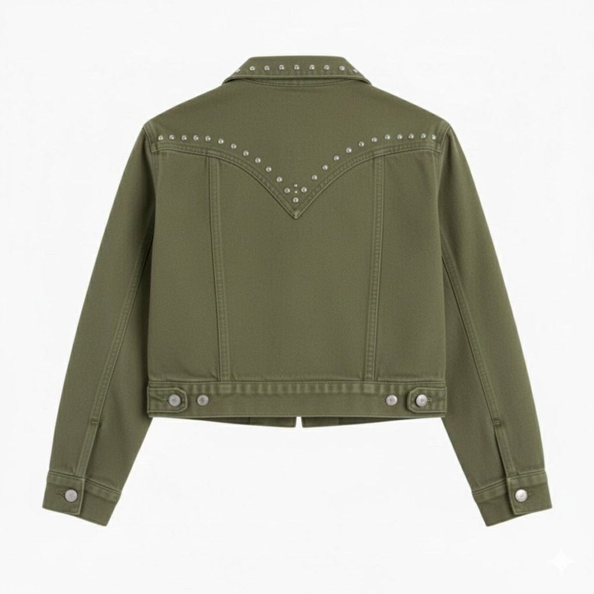 Women’s Studded Denim Jacket Western Classic Fit