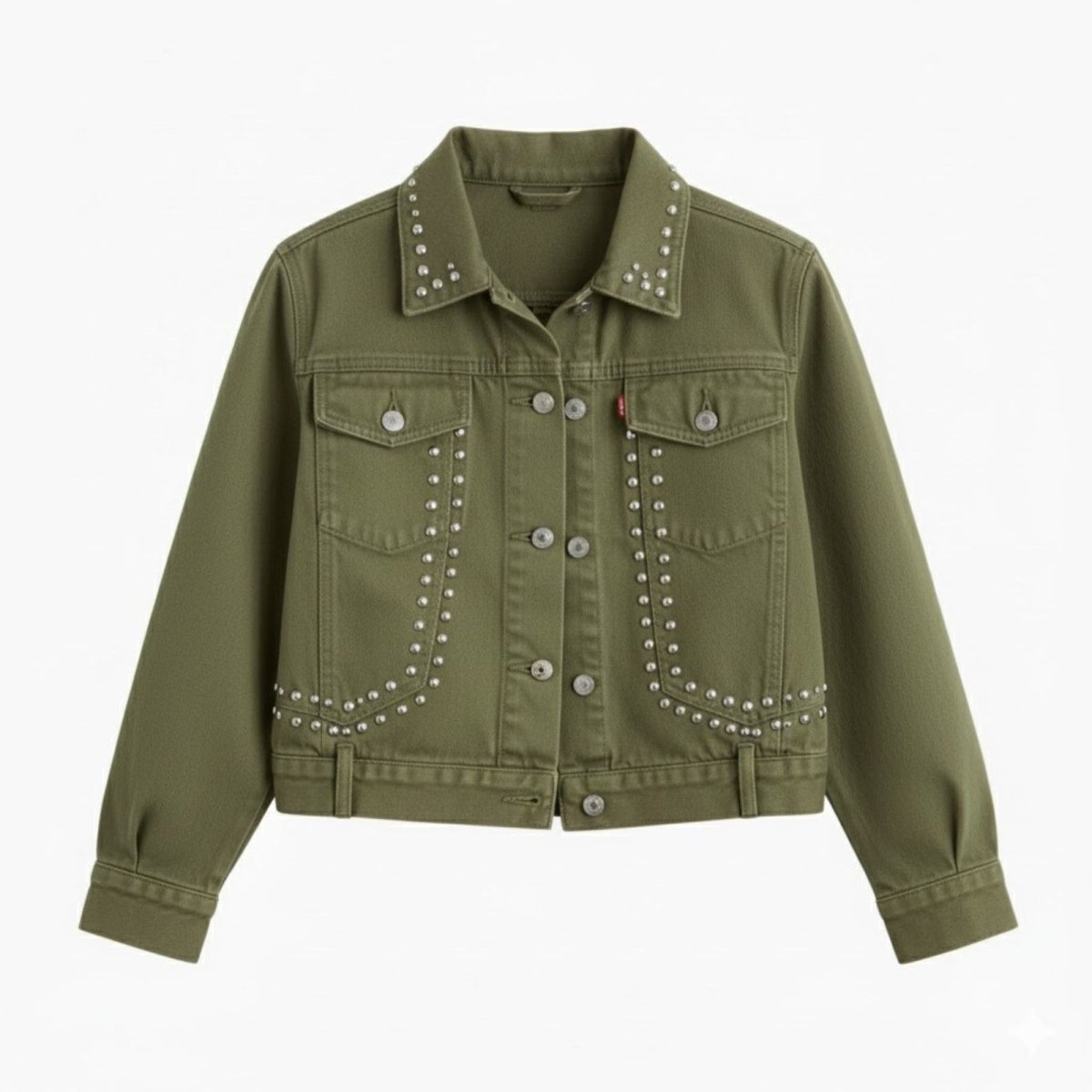 Women’s Studded Denim Jacket Western Classic Fit