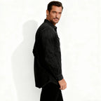 Men’s Western Denim Shirt Slim Fit Snap Front