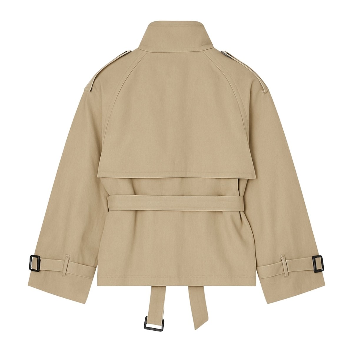 Women’s Cropped Trench Jacket for Spring Everyday Wear