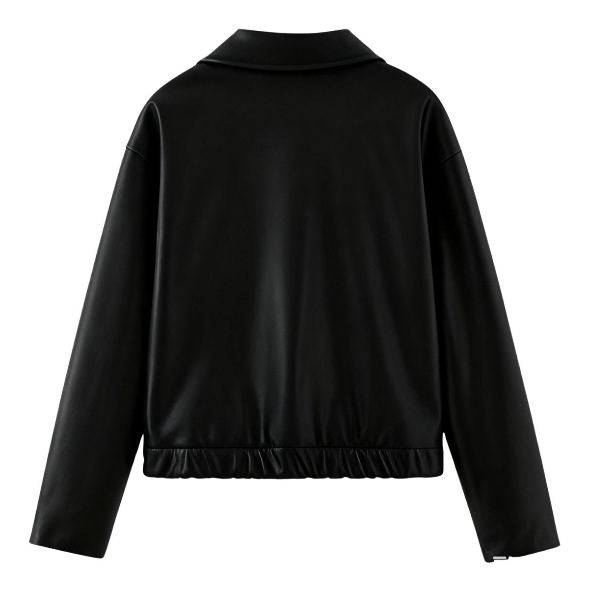 Women’s Premium Vegan Leather Jacket Timeless Cropped Fit