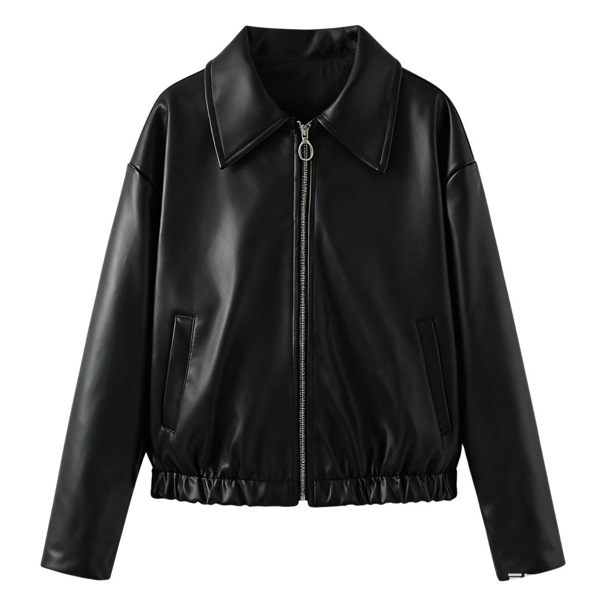 Women’s Premium Vegan Leather Jacket Timeless Cropped Fit