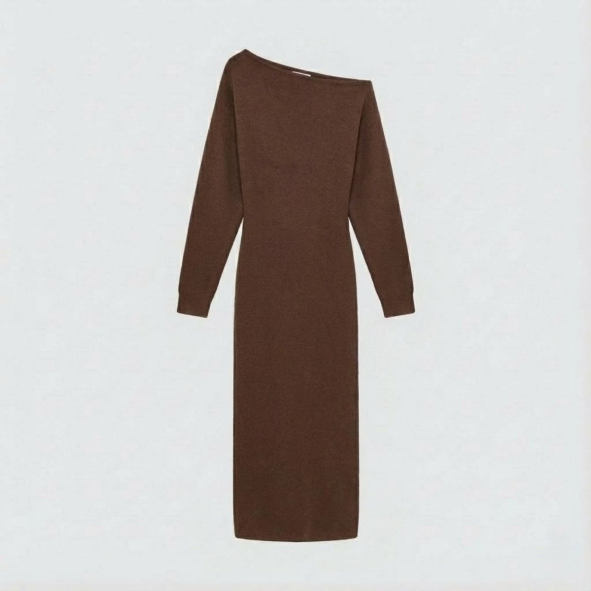 Women's Bodycon Midi Dress Asymmetric Sleeve Elegant Fit