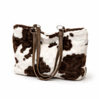 Women's Faux Fur Tote Bag Spacious Statement Shoulder Bag