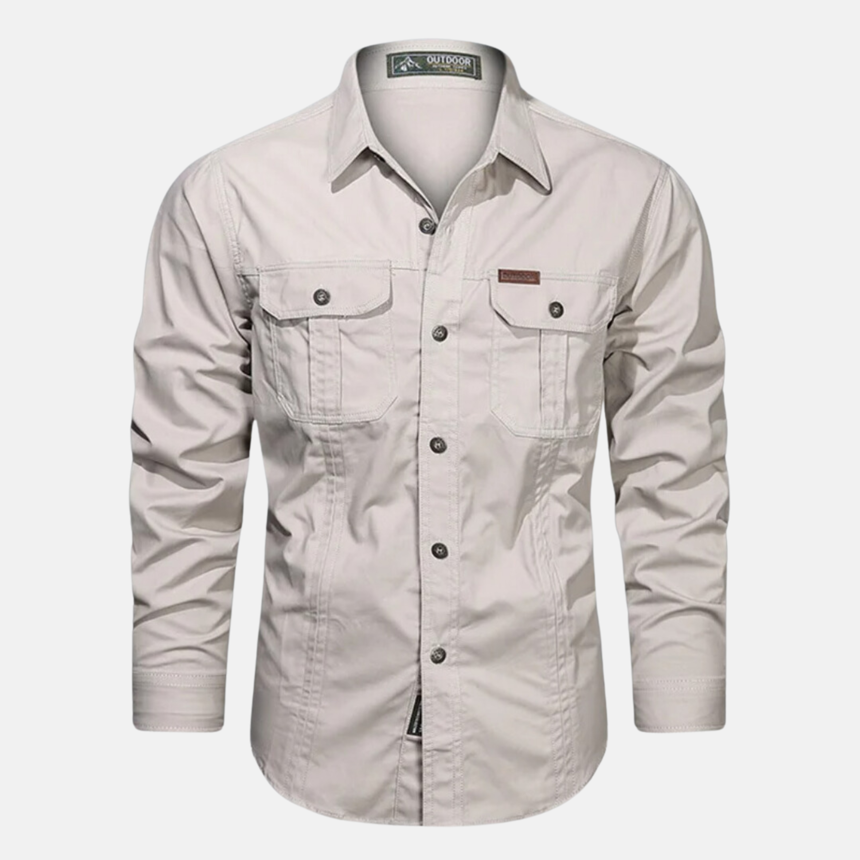 Men's Cargo Shirt Premium Cotton Utility Casual Fit
