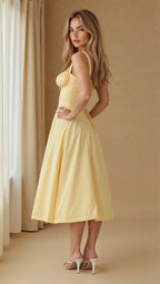 Women’s Elegant Midi Dress Soft Comfortable Fit