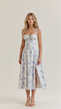 Women’s Elegant Midi Dress Soft Comfortable Fit