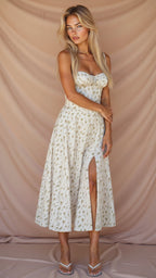 Women’s Elegant Midi Dress Soft Comfortable Fit