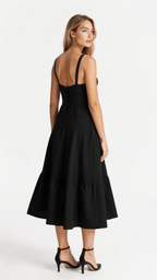 Women’s Elegant Midi Dress Soft Comfortable Fit