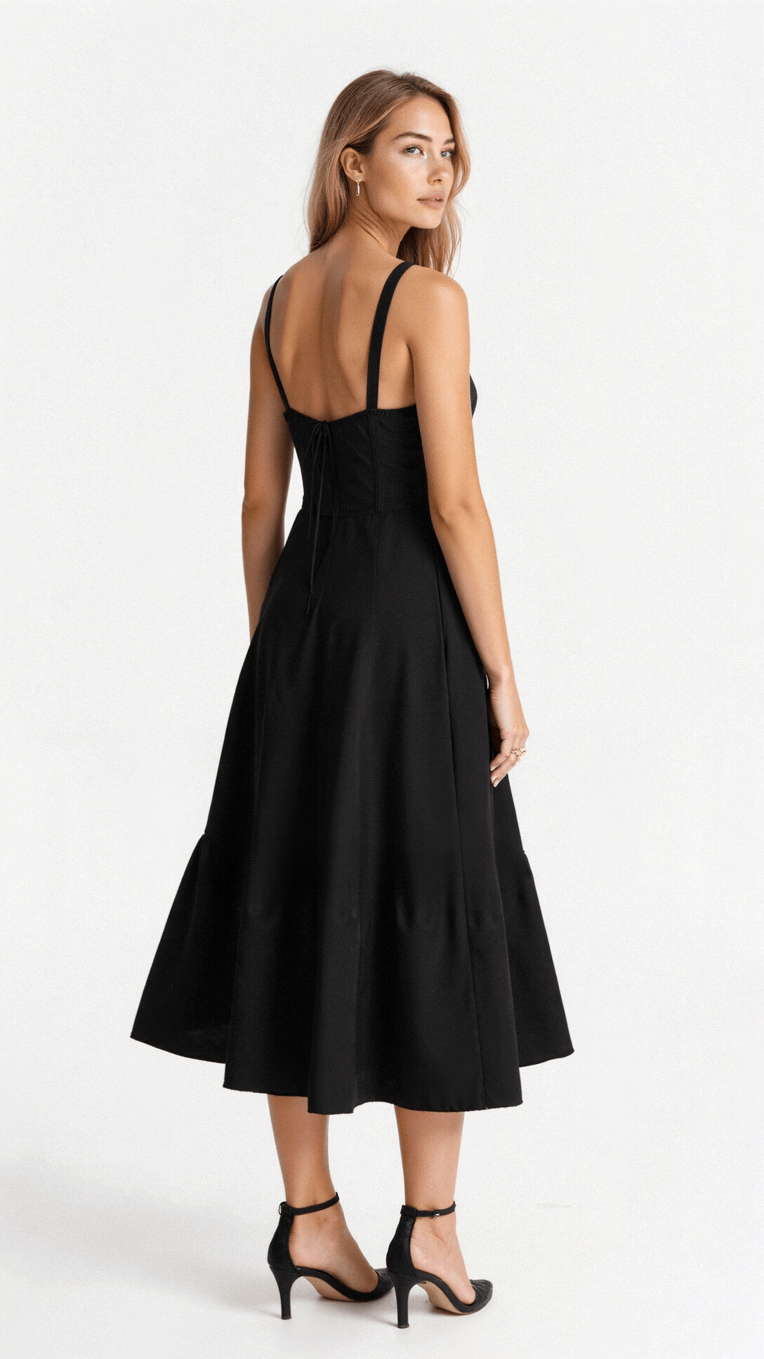 Women’s Elegant Midi Dress Soft Comfortable Fit