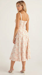 Women’s Elegant Midi Dress Soft Comfortable Fit