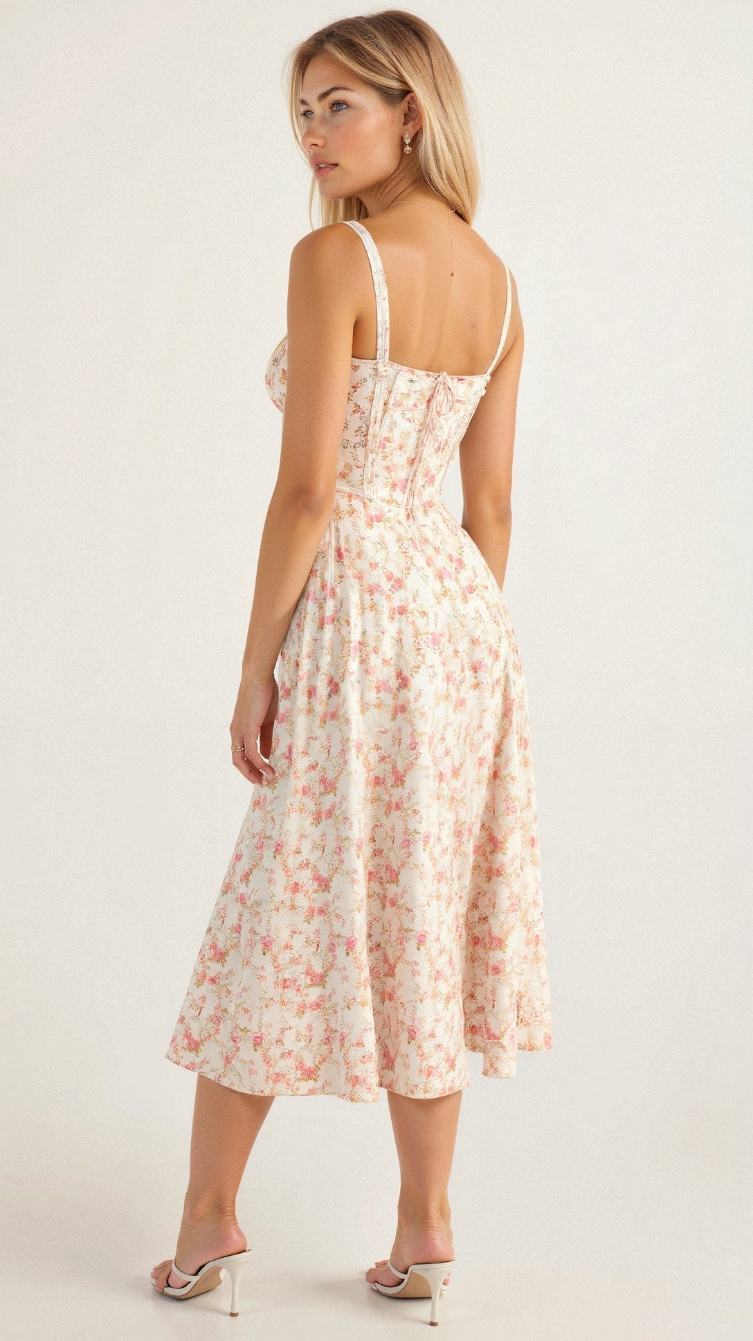 Women’s Elegant Midi Dress Soft Comfortable Fit